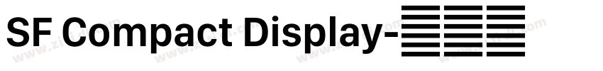 SF Compact Display字体转换